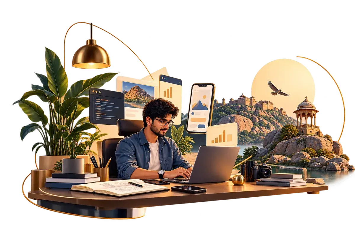 Software professional planning a custom business platform