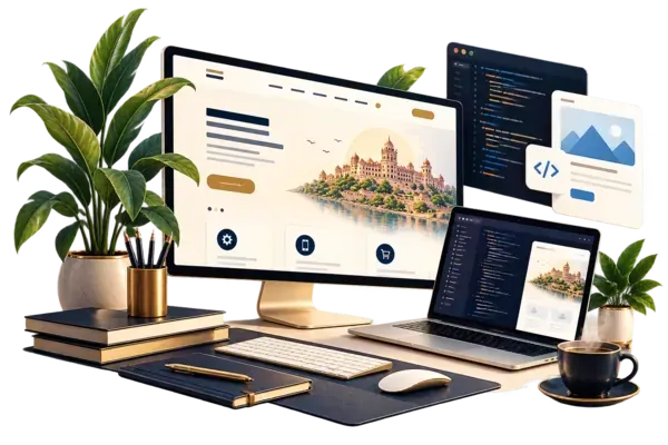 Custom ERP development illustration